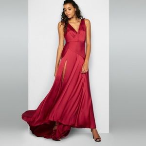 Fame and partners satin dress